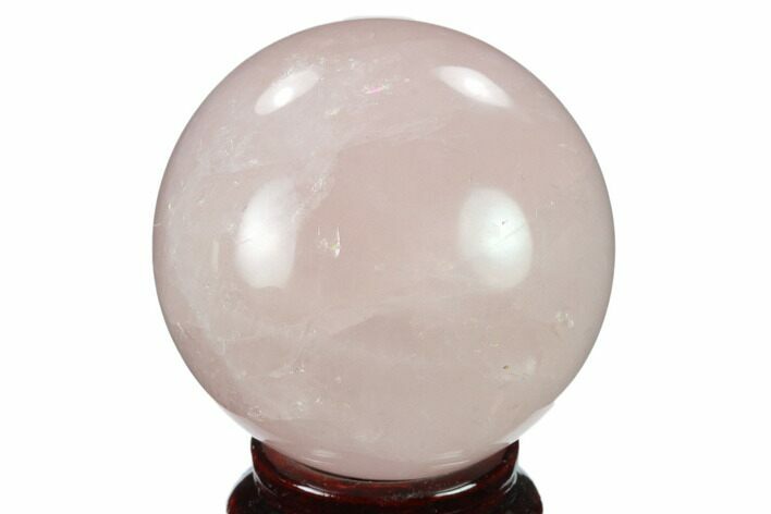 Polished Rose Quartz Sphere - Madagascar #133784